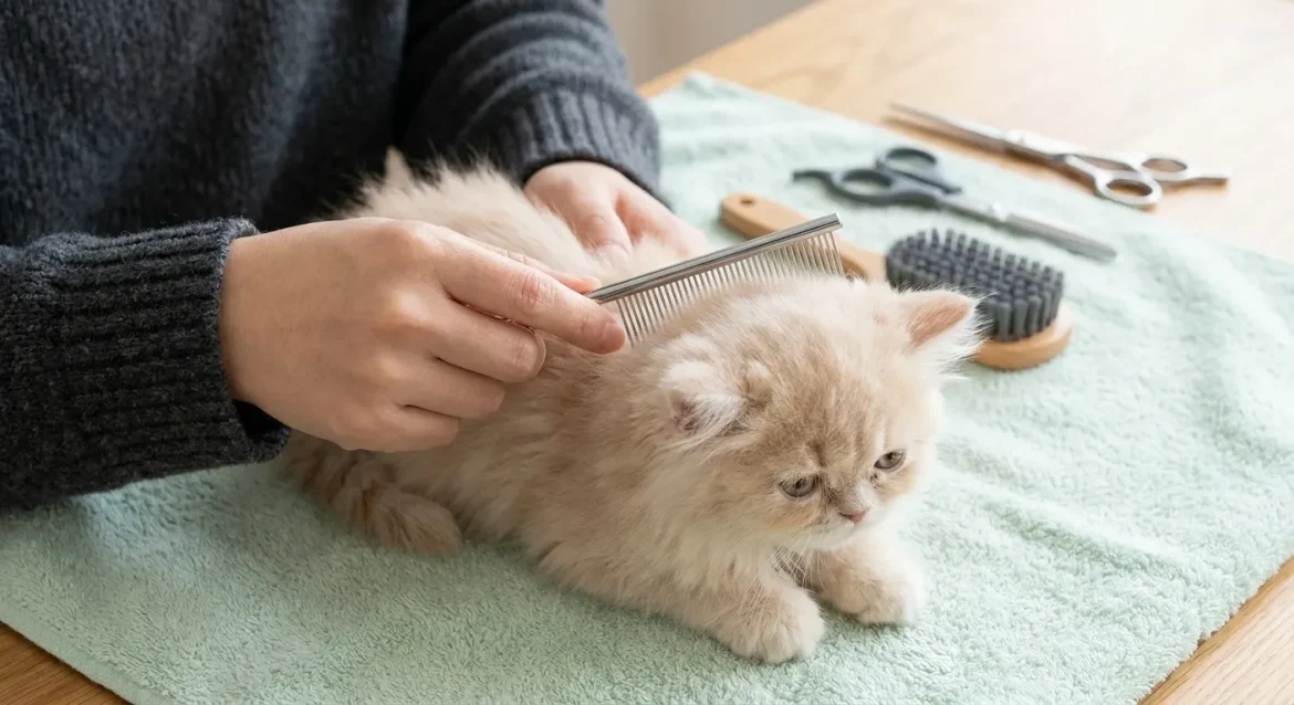 grooming Persian kitten — Early Start: Grooming Your Persian Kitten for a Lifetime of Health